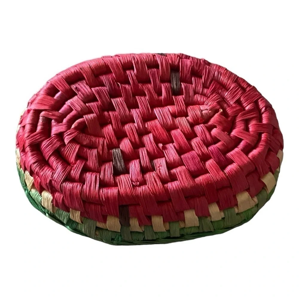 WATERMELON WICKER BASKETS-SET OF 3